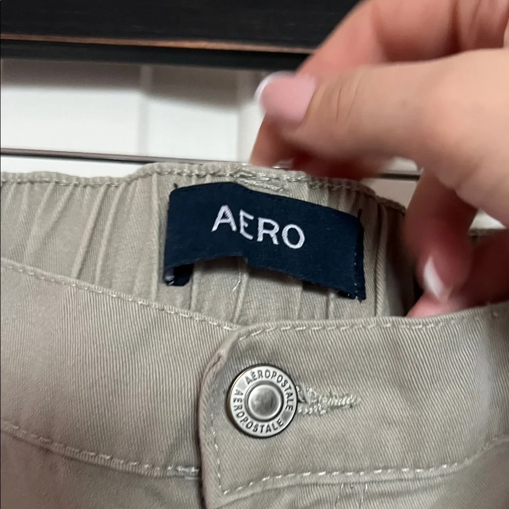 Olive Cargo Pants High Rise Baggy Cargo Straight Leg Pant - Picture 4 of 6